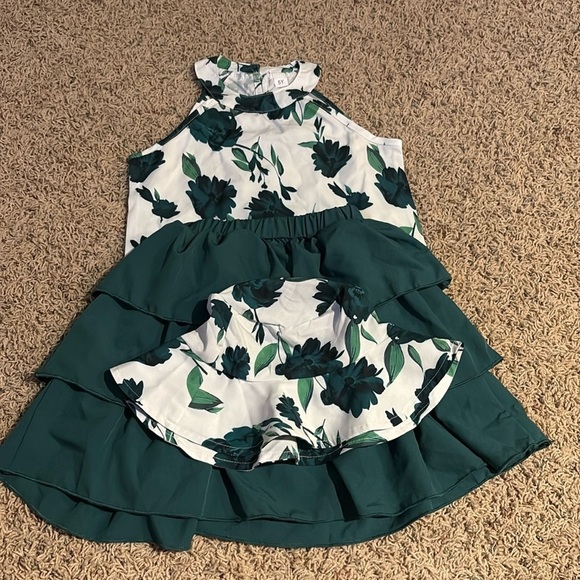 Other - Kids Floral Halter Top with Ruffle Skirt and matching Hat​​​​